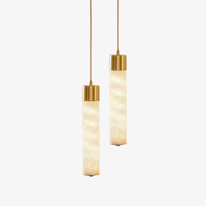 Alabaster Tala Messing Pendellampa