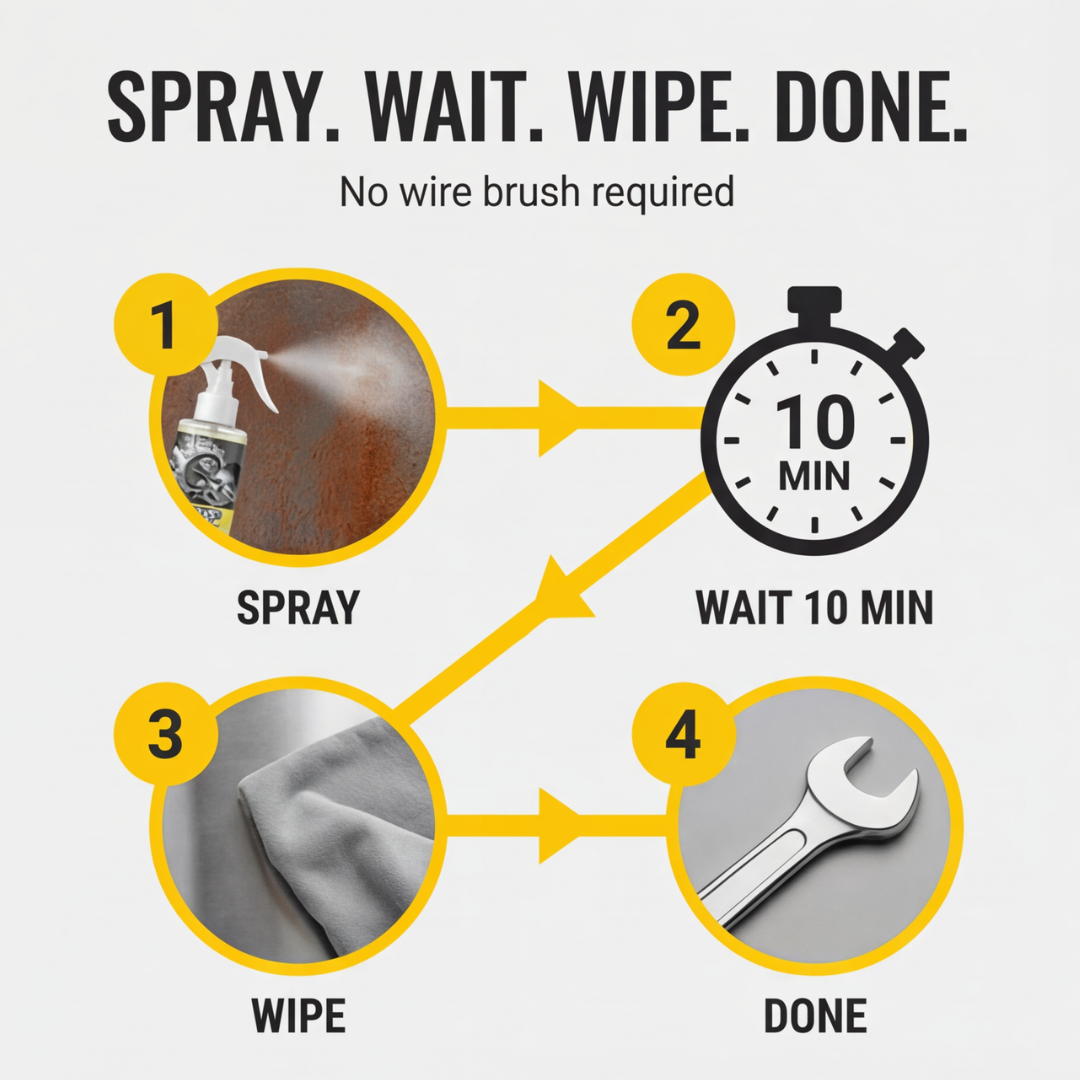 Rustaway – Snabbt działający spray för usuwania rdzy