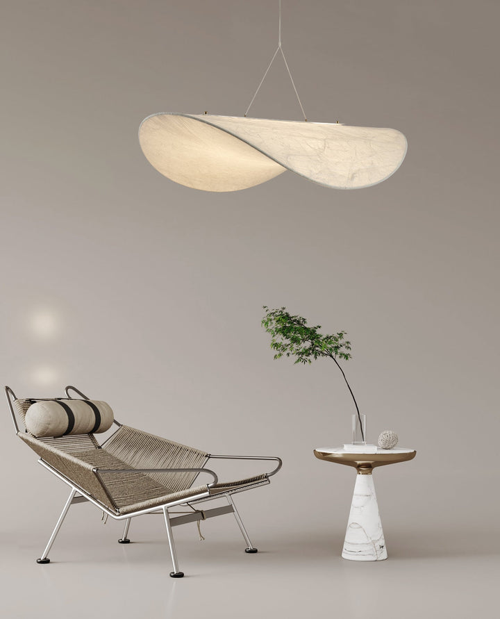 Tense Silk Pendant Light
