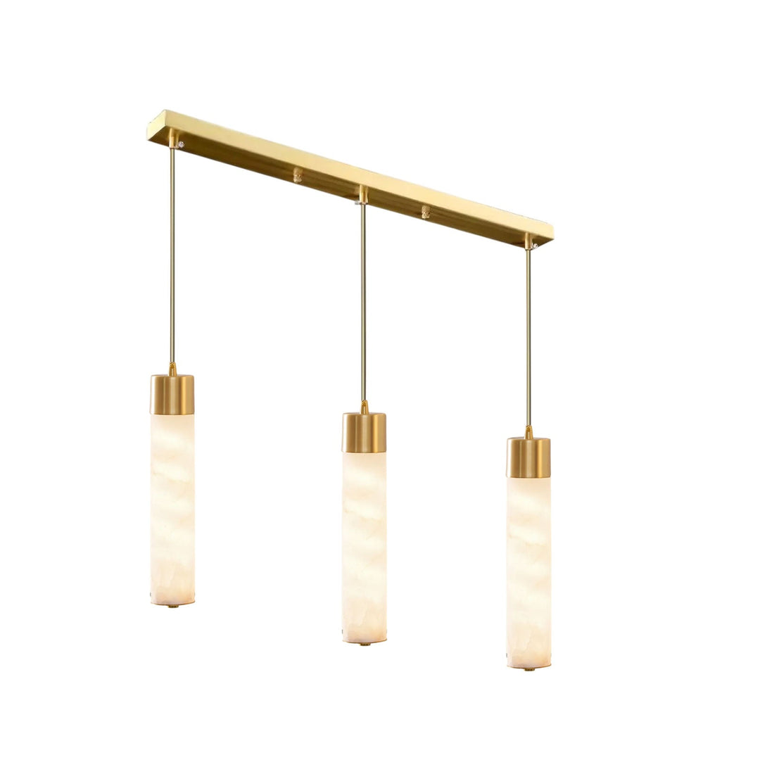 Alabaster Tala Messing Pendellampa