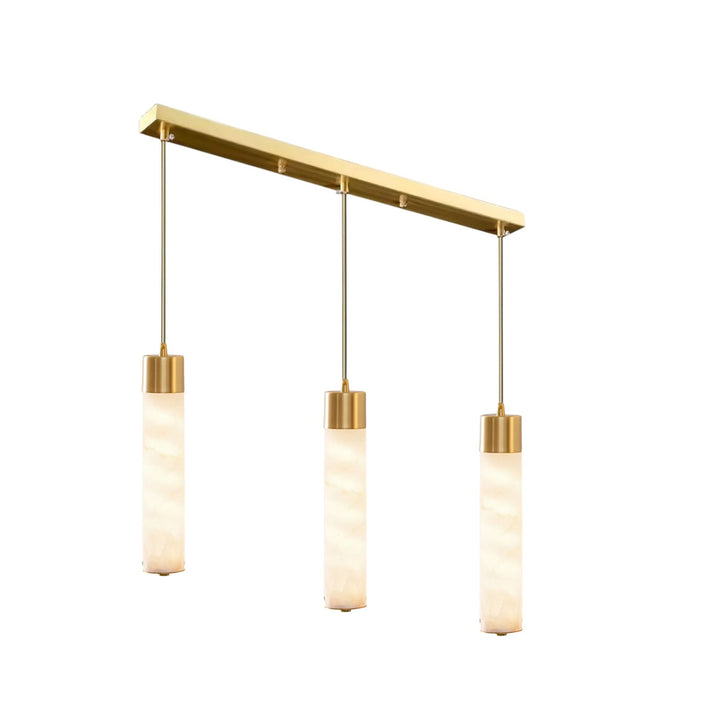 Alabaster Tala Messing Pendellampa