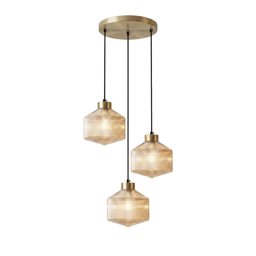 Randig Snurrande Top Pendant Lampa