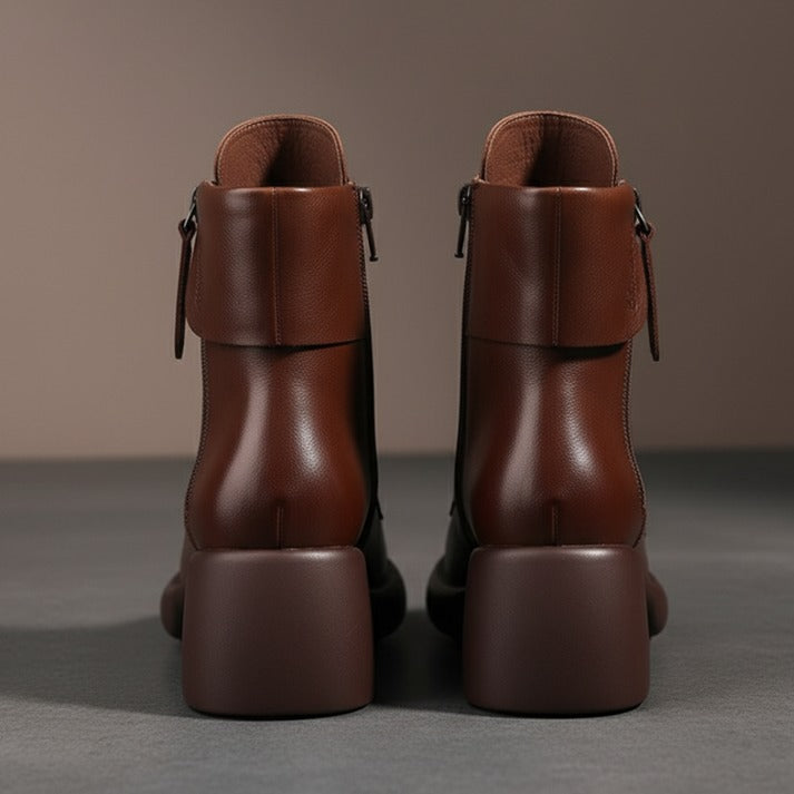 Vintara – Dam vintage boots ocieplane fleecem