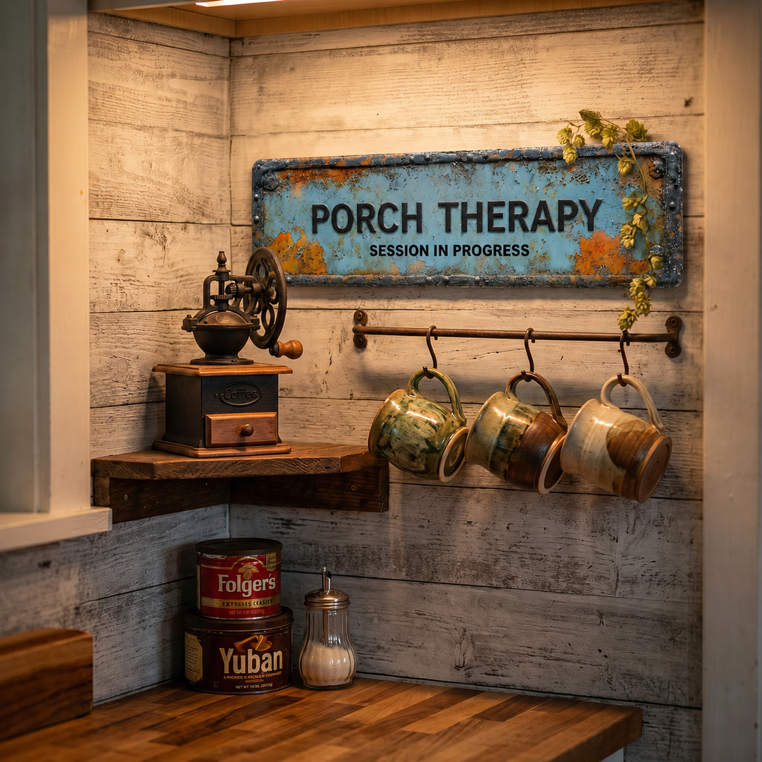 Porchly – Tablica Terapeutyczna på Werandzie w Stilu Vintage