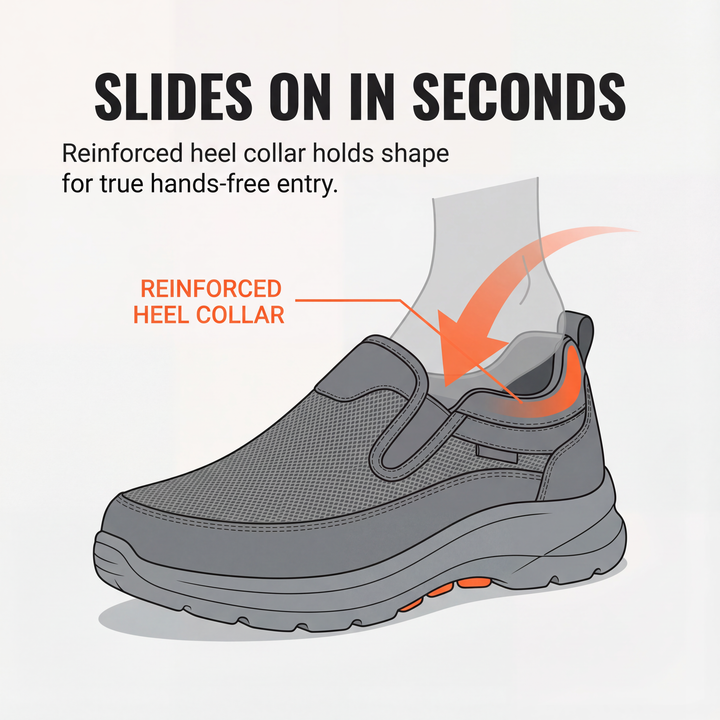 Stridex - Bezsznurowe ortopediska sneakers