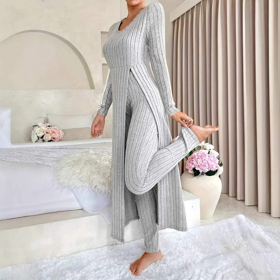 Wearbella – Set z Długim Topem i Slim Spodniami