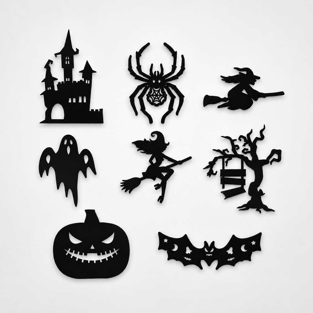 Glowmery – Podświetlana Naklejka på Vägg i form av Sylwetki på Halloween