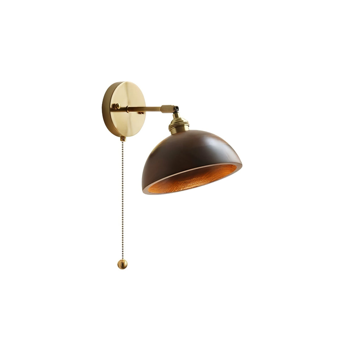 Vintage Trä Vägglampa