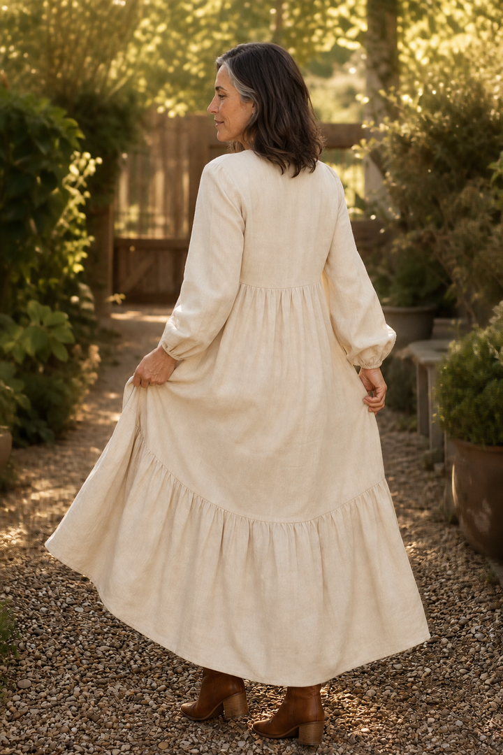 Wearbella – Lös klänning maxi z urringning w v-ringning