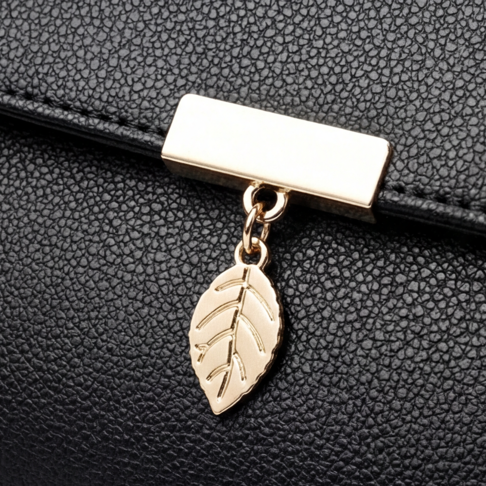 Leafara - Elegant Handväska Över axeln z Detalj Liścia