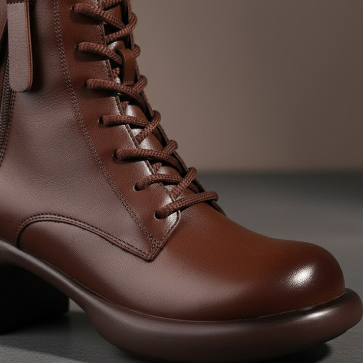 Vintara – Dam vintage boots ocieplane fleecem