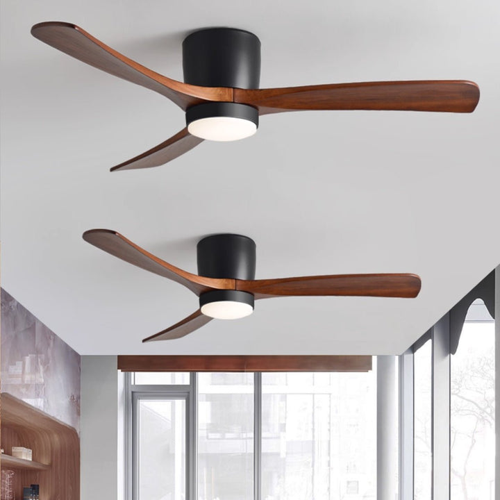 Nordisk Trä Takfläkt Lampa