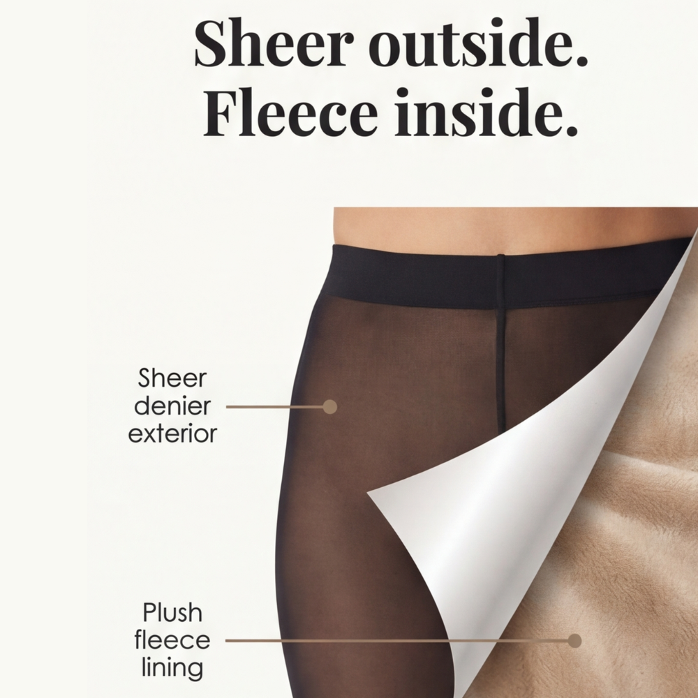 Velura - Dam tights formande z värmefoder