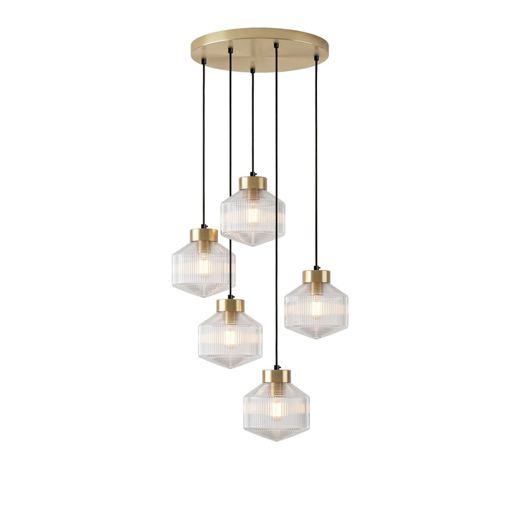 Randig Snurrande Top Pendant Lampa