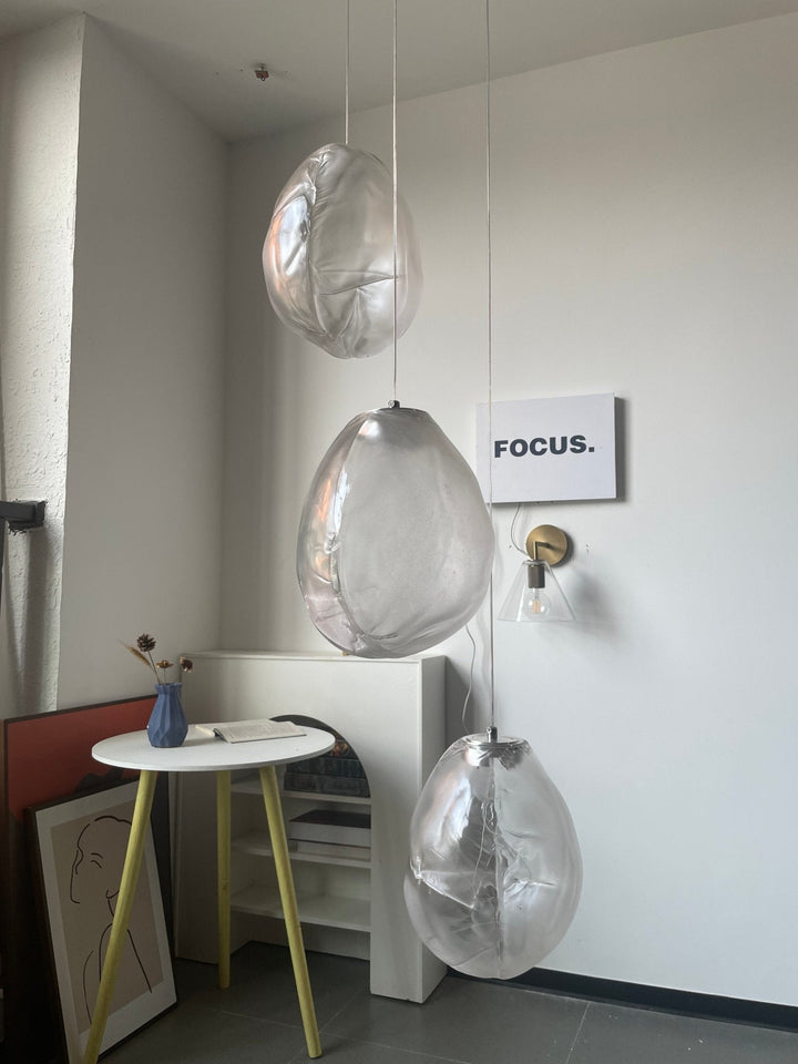 Flytande Glas Sten Hängande Lampa