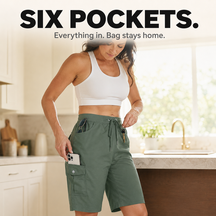 Breezora – Dam shorts cargo szybkoschnące