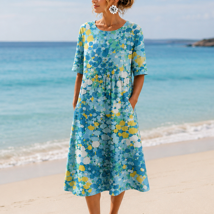 Wearbella – Midi Klänning, Som Zakrywa Ręce, Aldrig Inte Przegrzewa