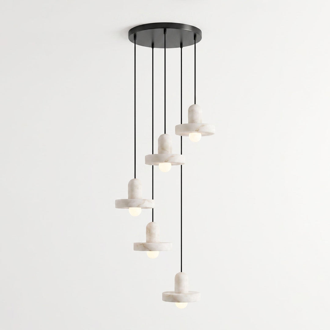 Carrara Alabaster Pendellampa