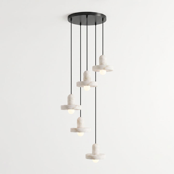 Carrara Alabaster Pendellampa
