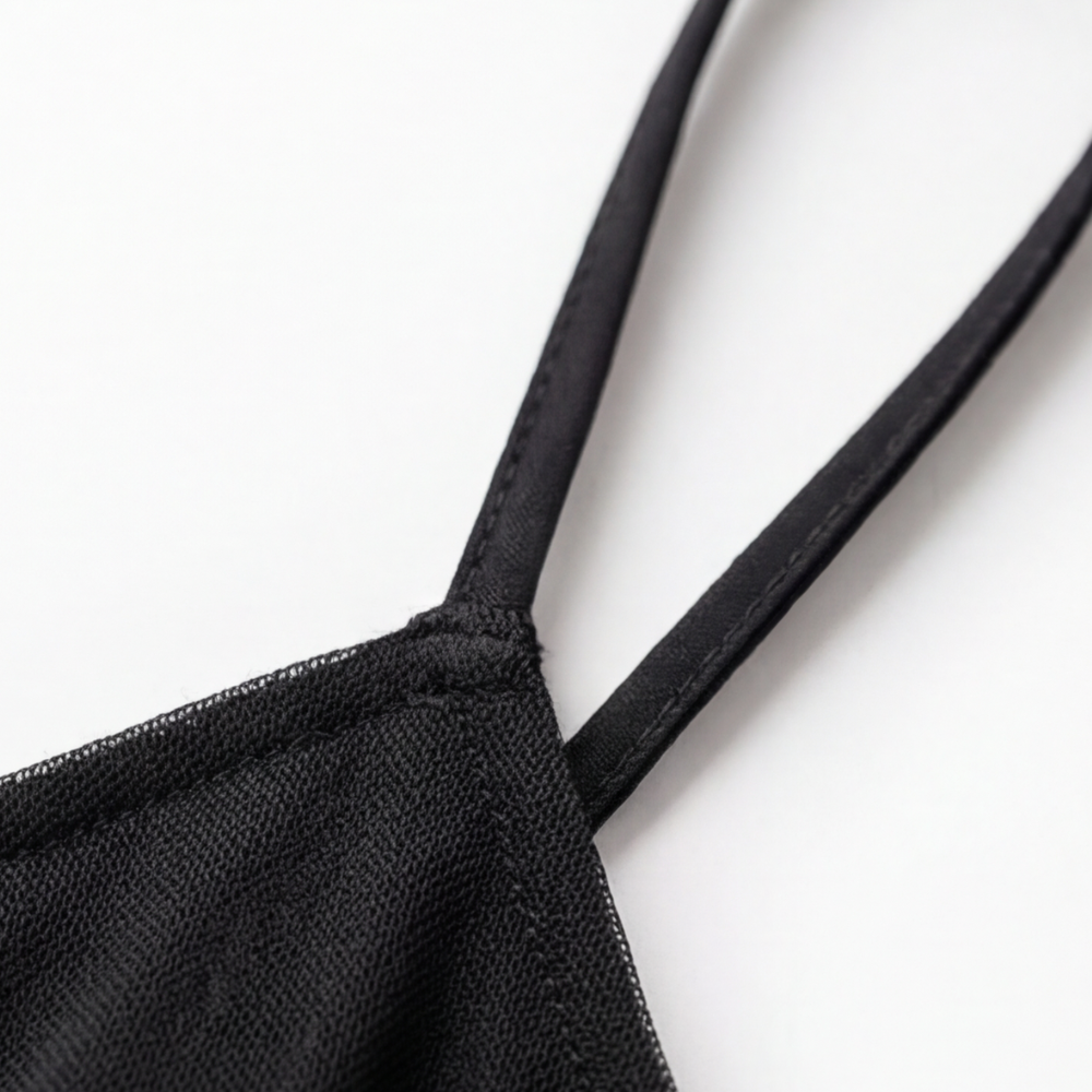 Velaire - Kobieca transparent klänning slip z broderi koronkowym