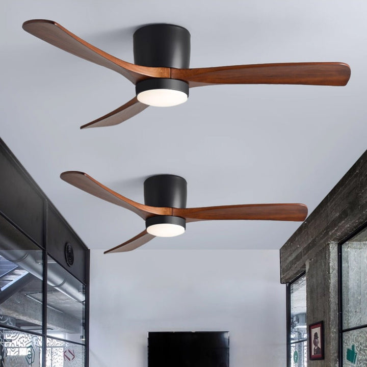 Nordisk Trä Takfläkt Lampa