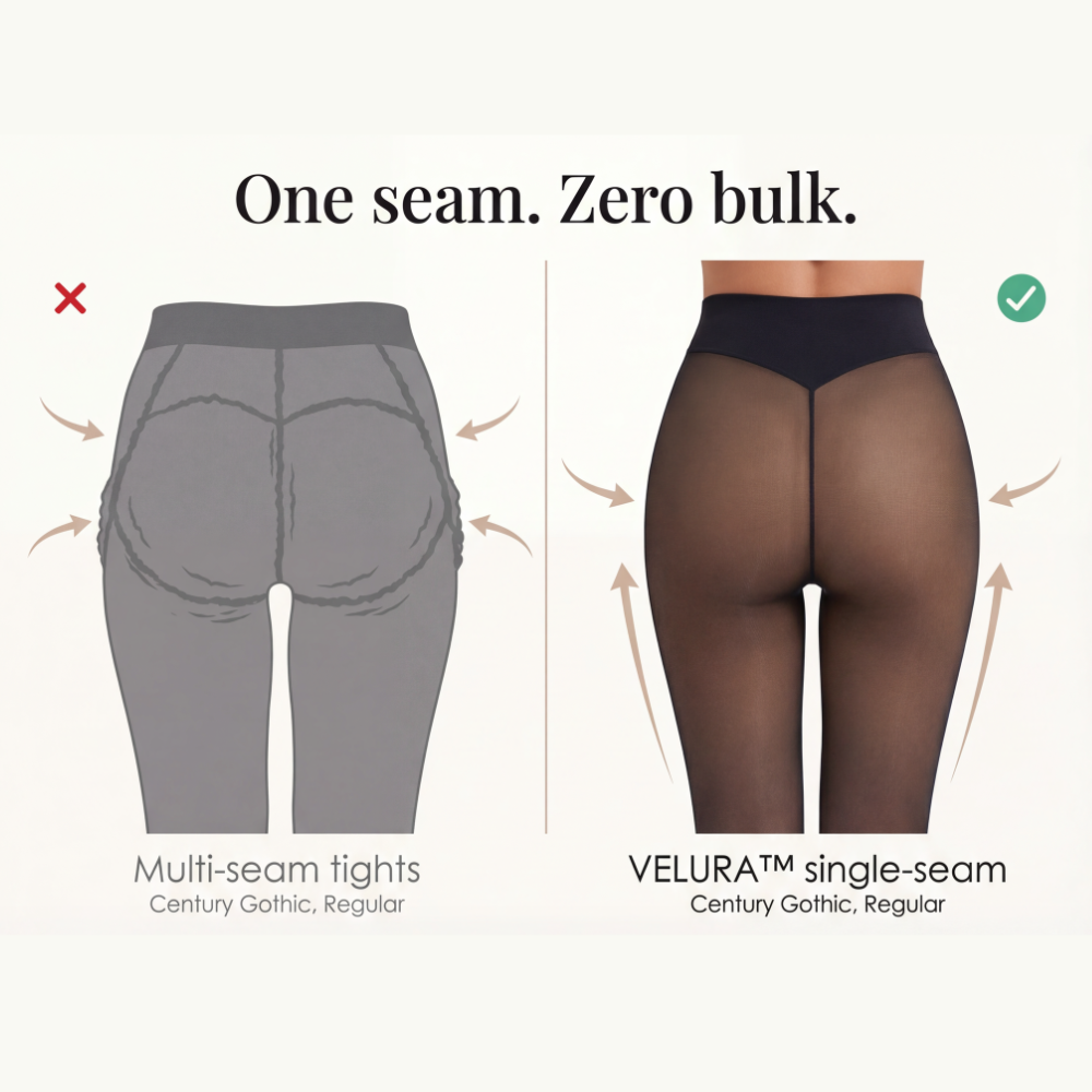 Velura - Dam tights formande z värmefoder