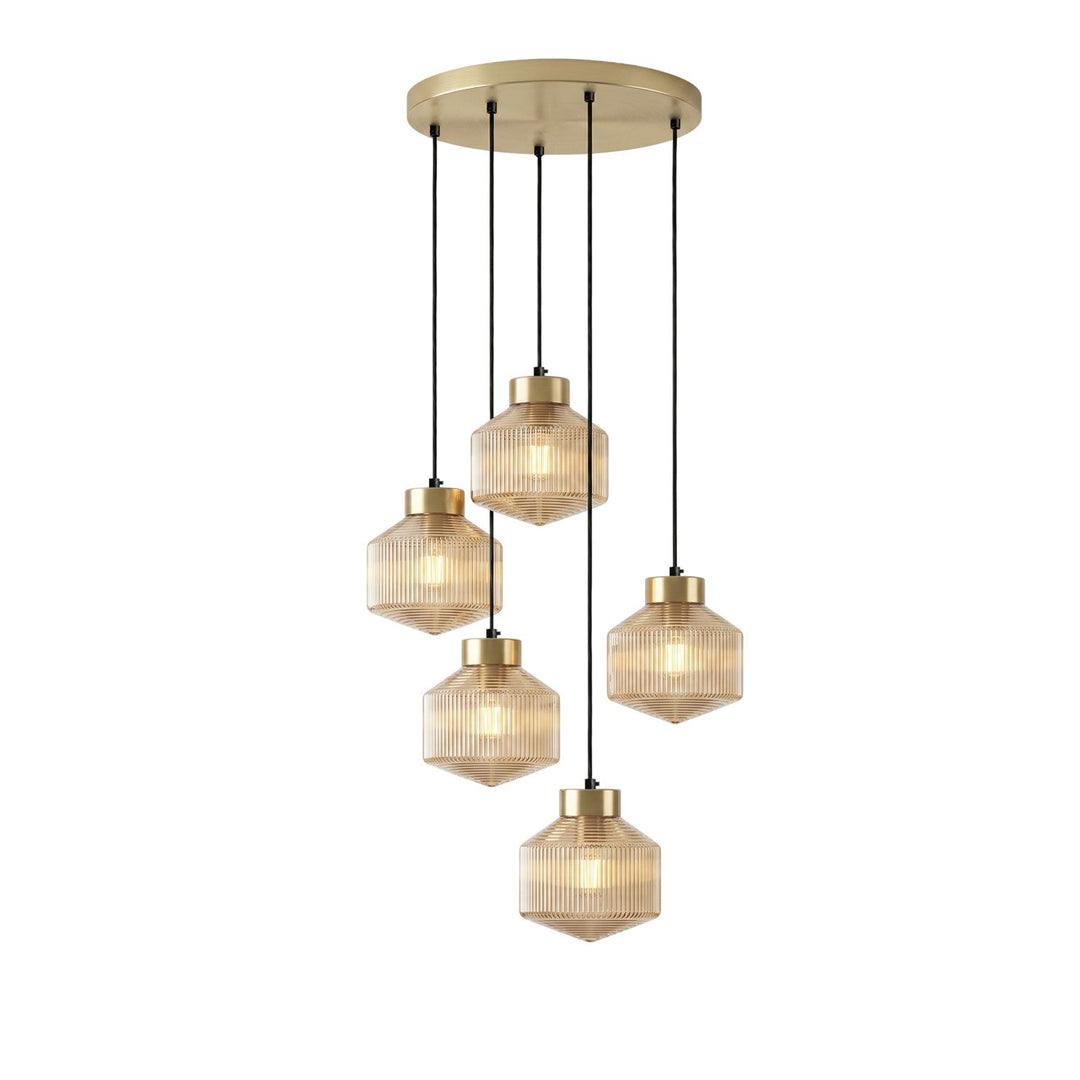 Randig Snurrande Top Pendant Lampa