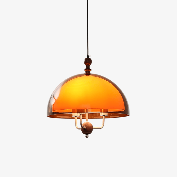 Amber Kuppelformad Pendellampa