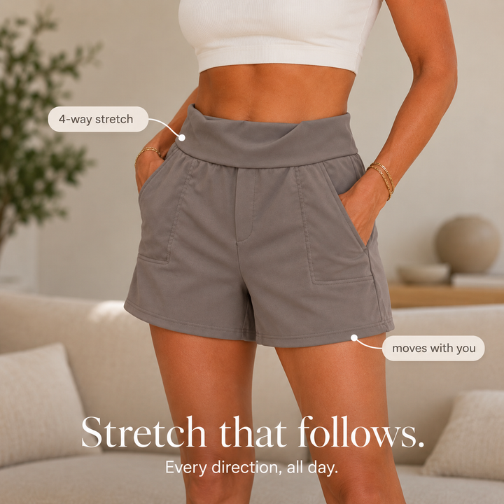 Wearbella – Shorts bermudy med hög midja i kieszeniami