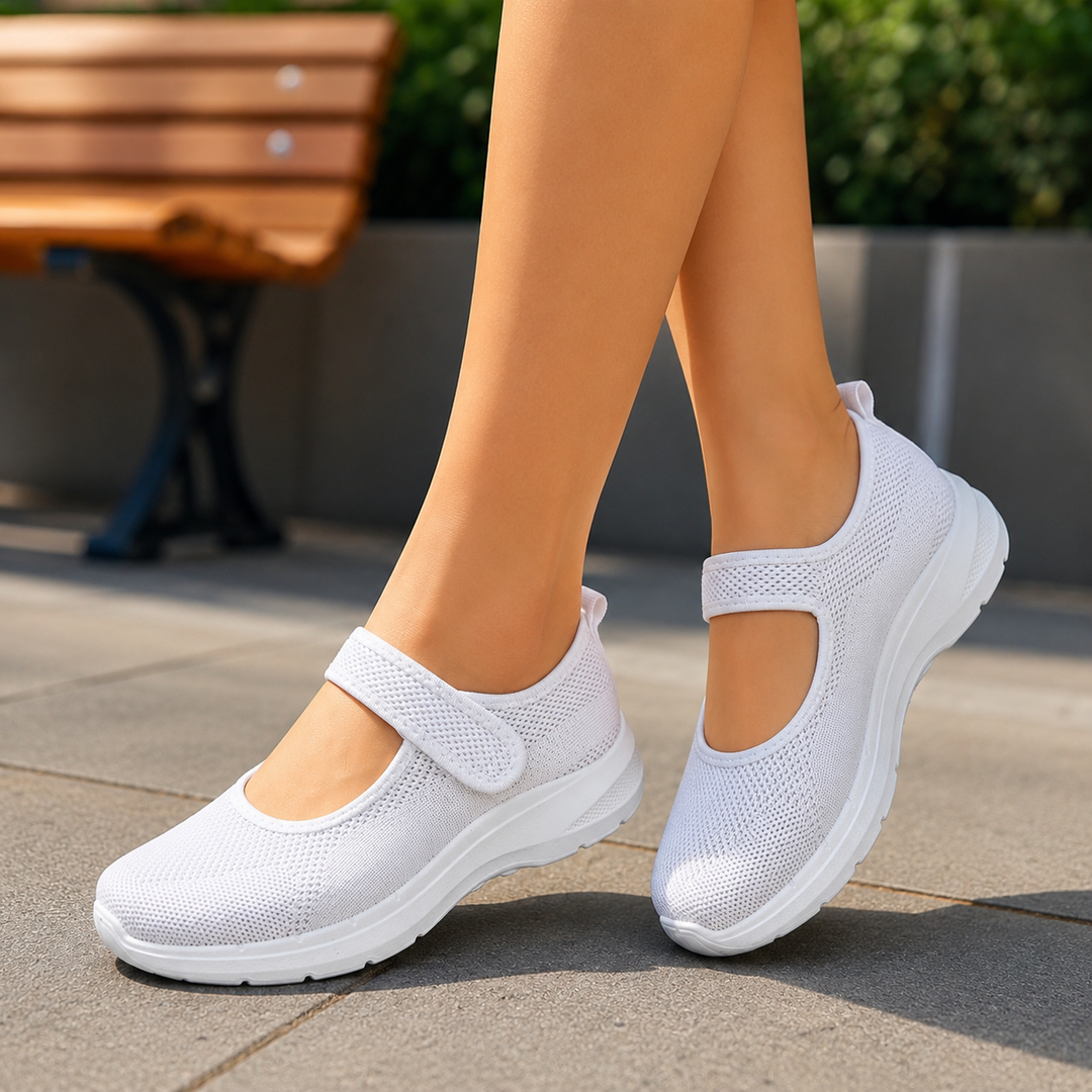 Elevana – Andningsbara sneakers z siateczki på regulowanym pasku
