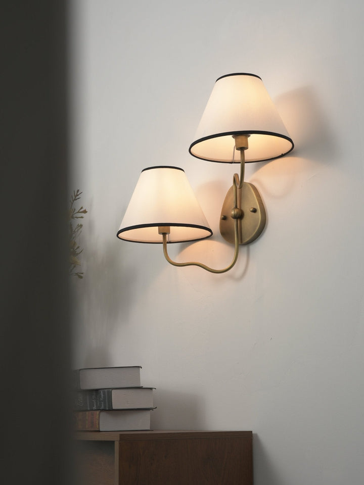 Clara Dubbel Vägglampa