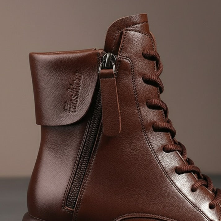 Vintara – Dam vintage boots ocieplane fleecem