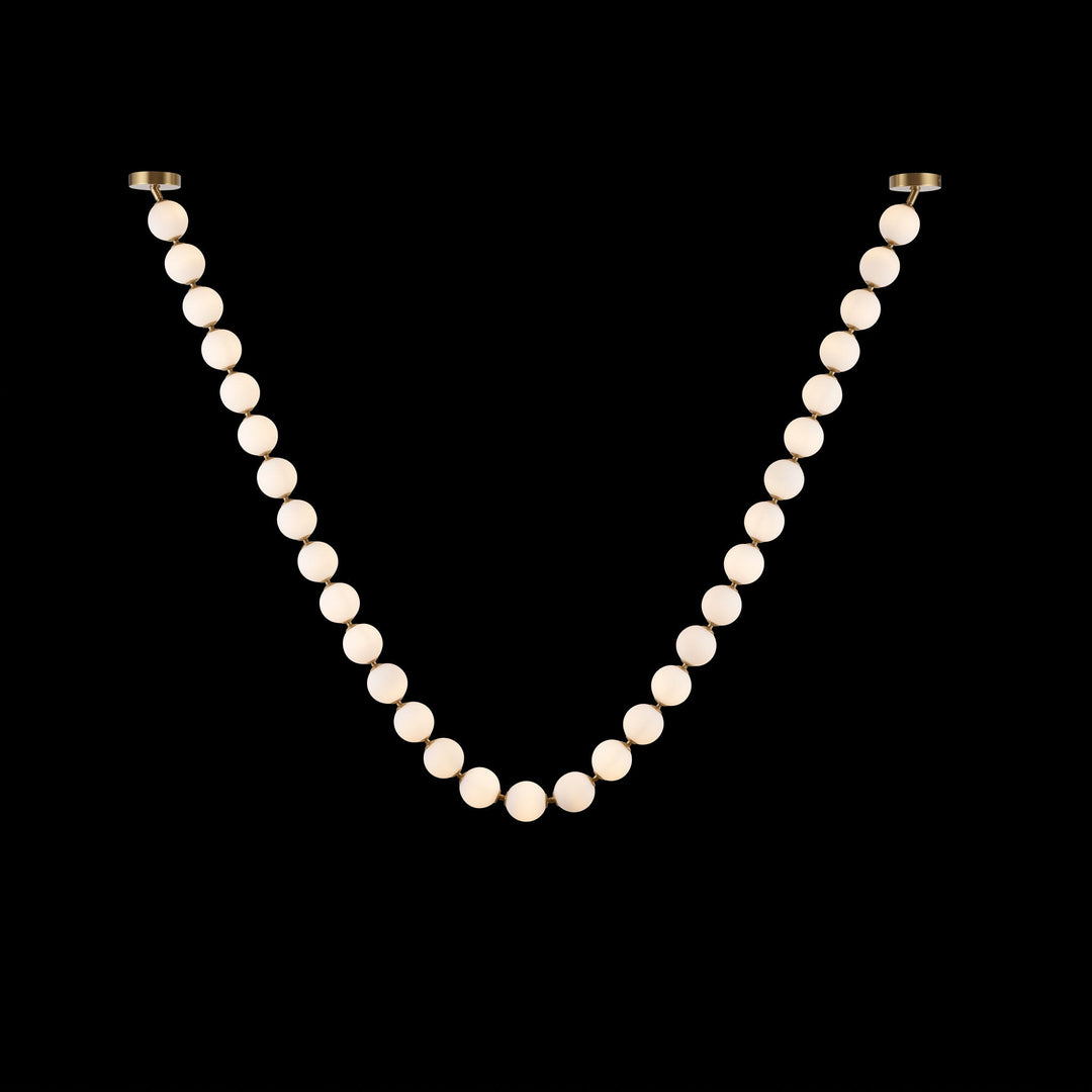 Pärlglas Halsband Bollar Kandelaber