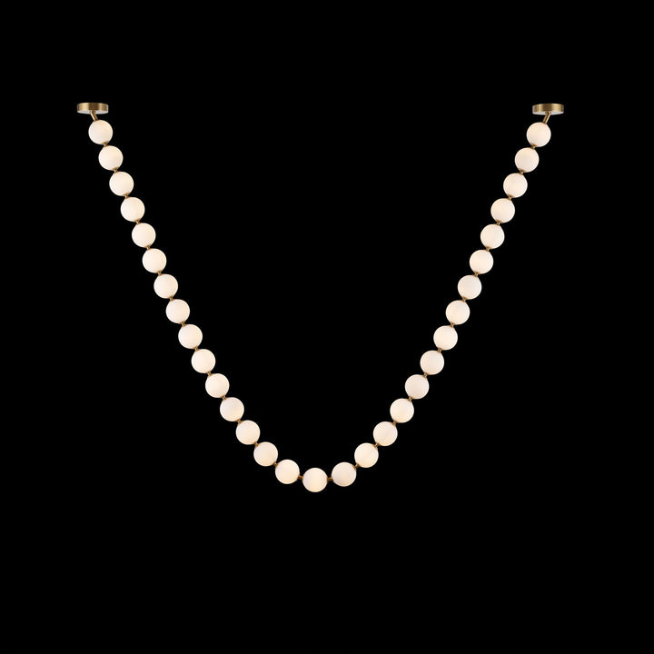 Pärlglas Halsband Bollar Kandelaber