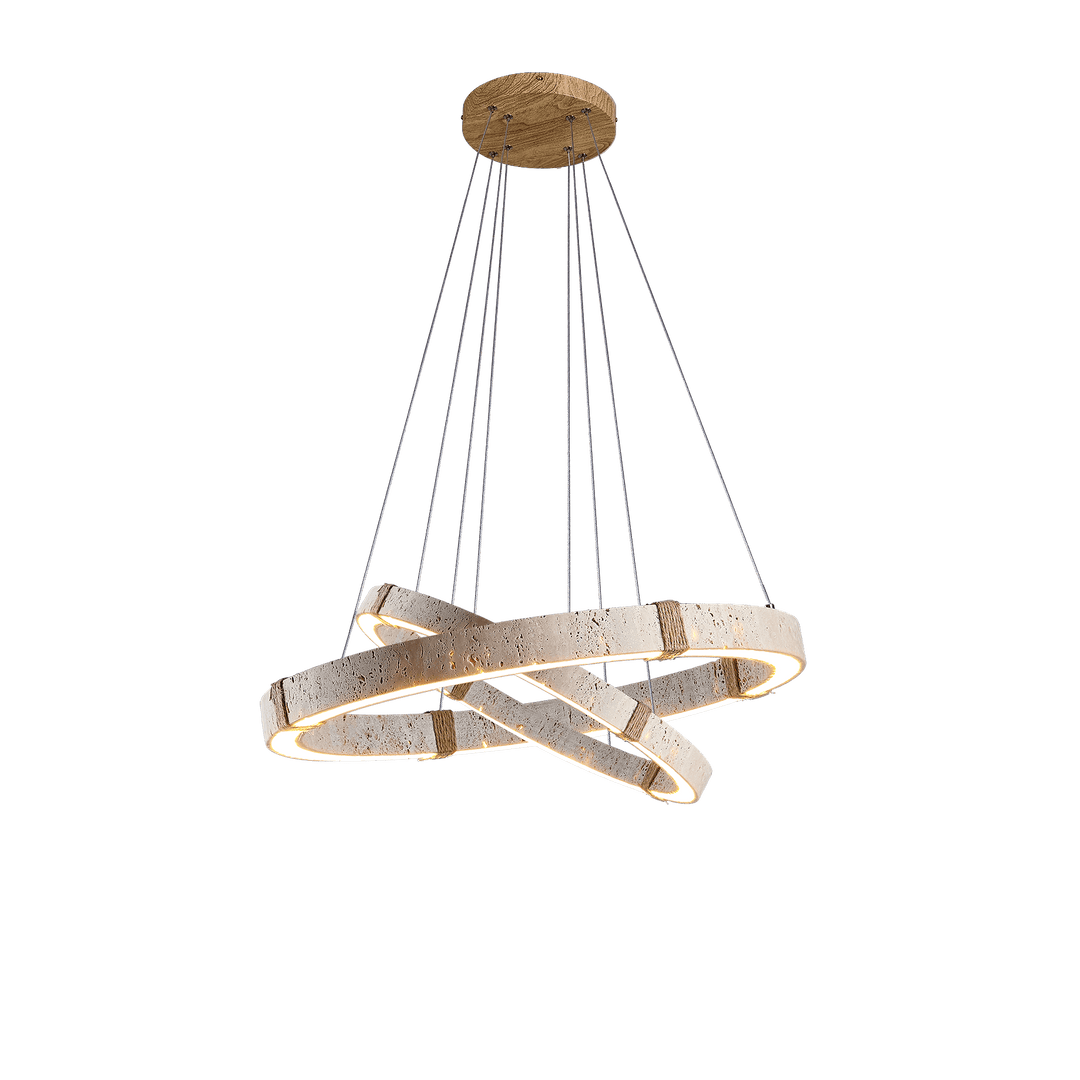Circle Travertine Pendant Lamp