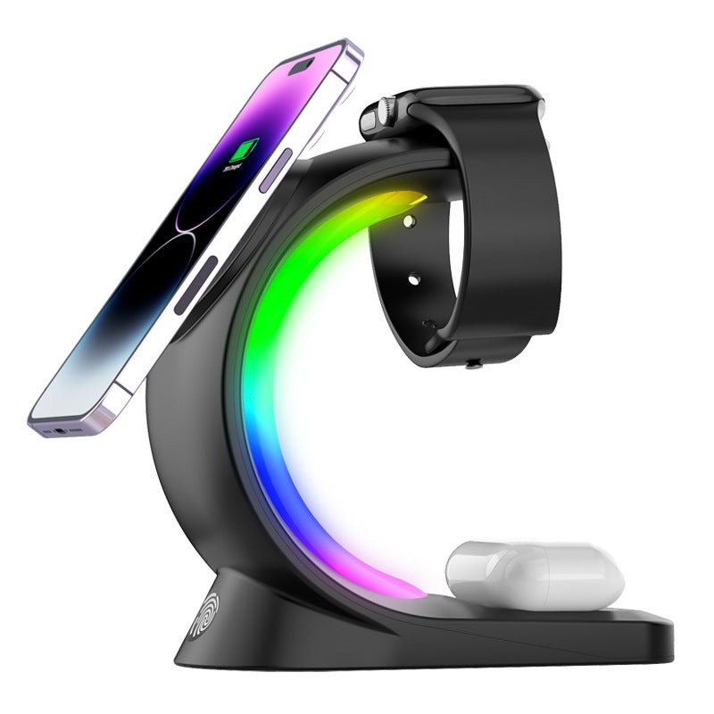 Magnetisk laddstation med RGB-ljus