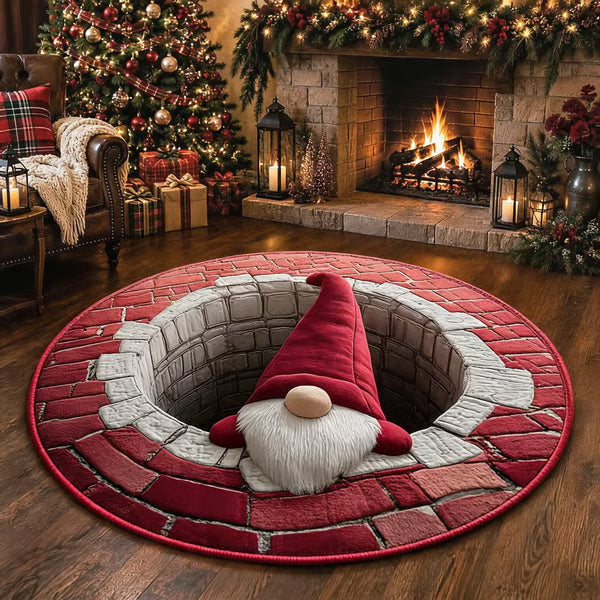 Wesoła Miraż – 3D Swirling Quilted Christmas Rug