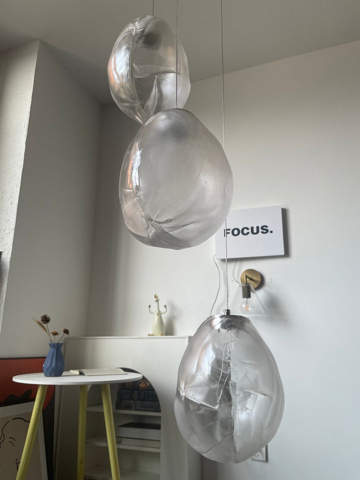 Flytande Glas Sten Hängande Lampa