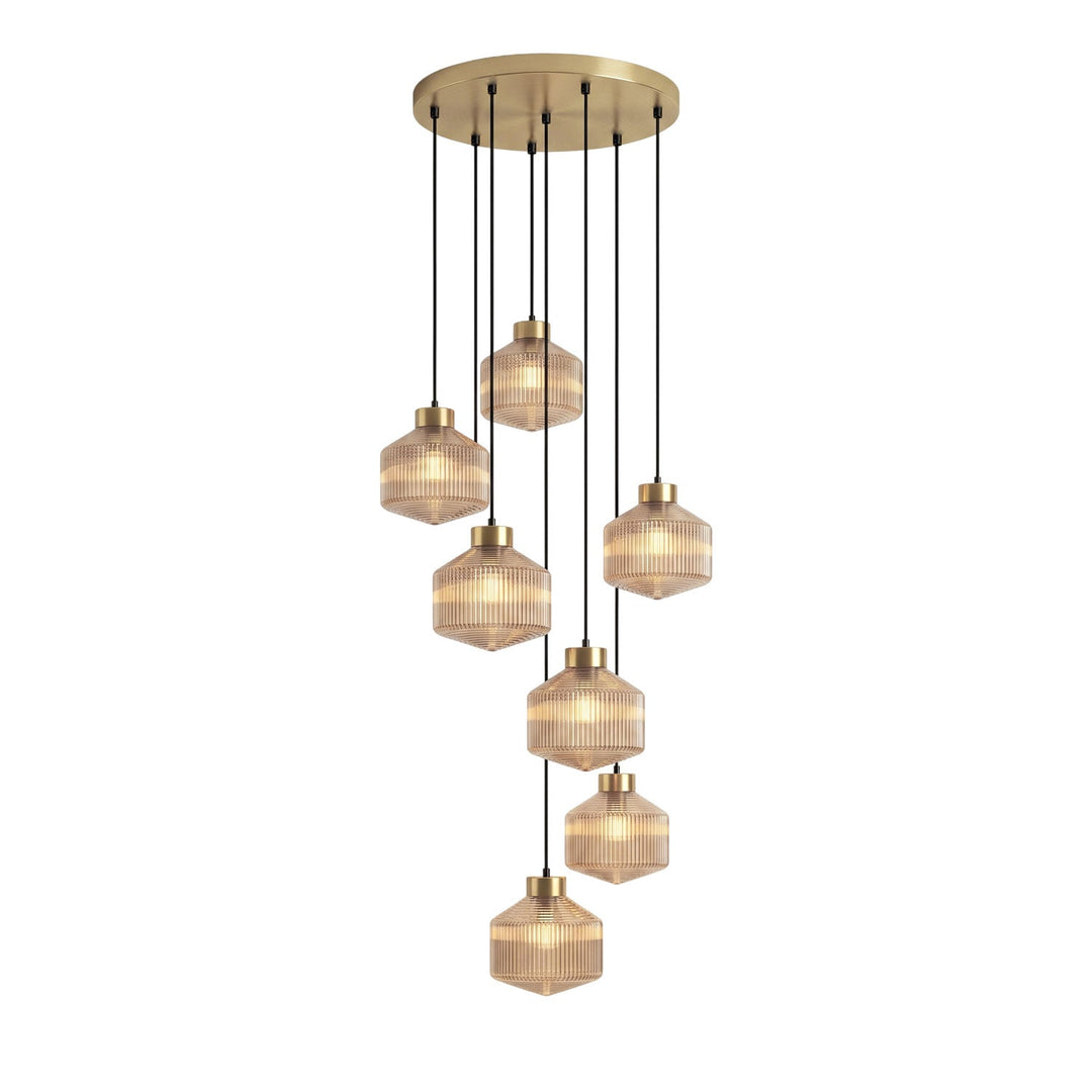 Randig Snurrande Top Pendant Lampa