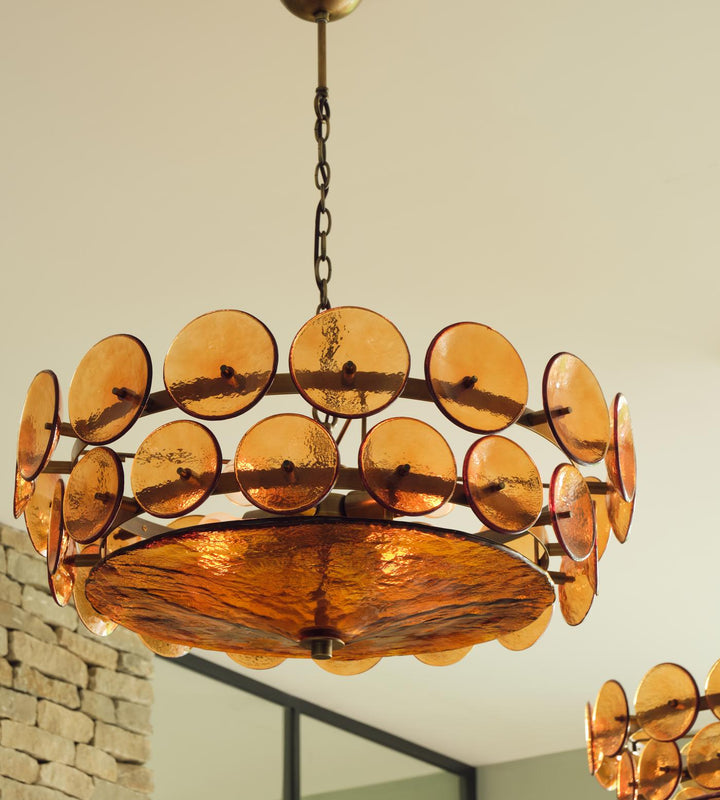 Solaris Disc Murano Kandelaber