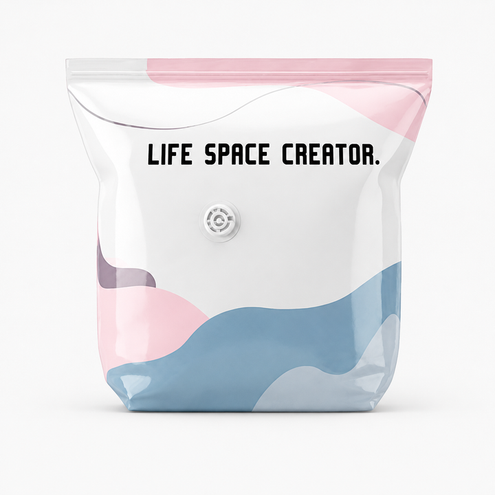 Spacenest – Torby próżniowe 3D utan pompy för przechowywania w szafie i pościeli (2-pack)