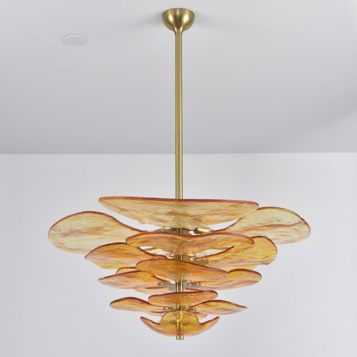 Petals Gold Murano Kandelaber