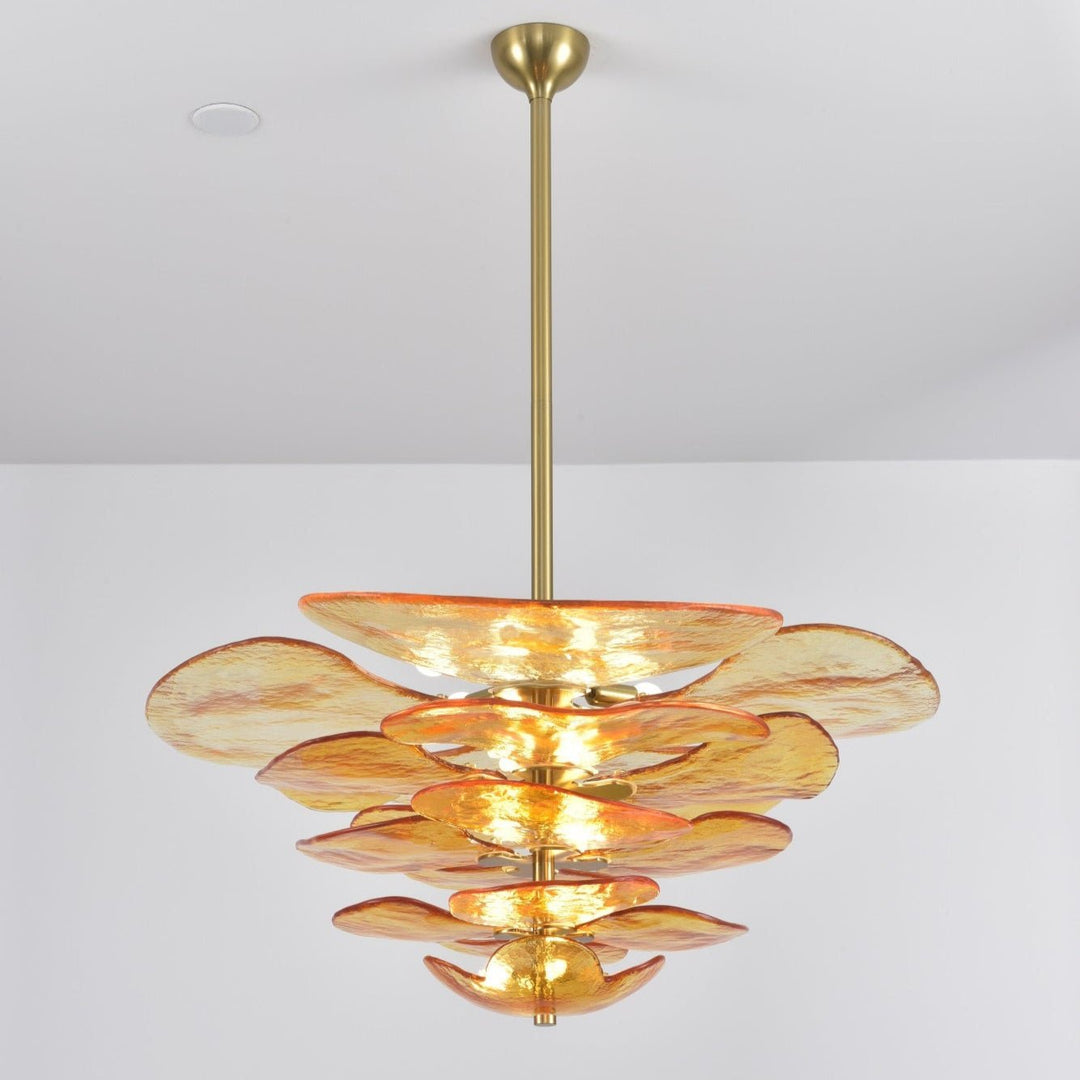 Petals Gold Murano Kandelaber