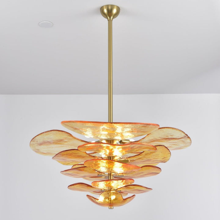 Petals Gold Murano Kandelaber