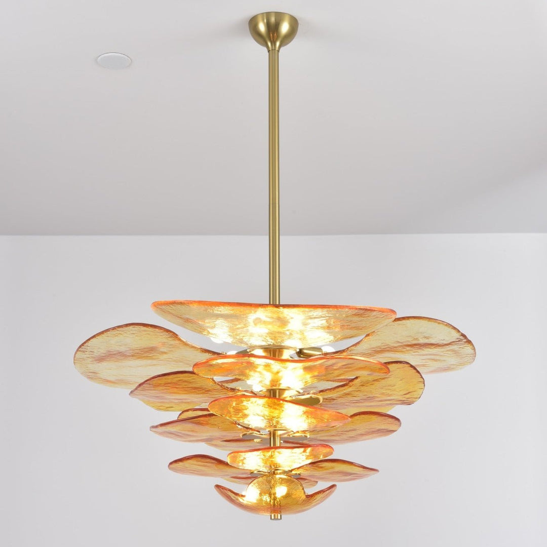 Petals Gold Murano Kandelaber