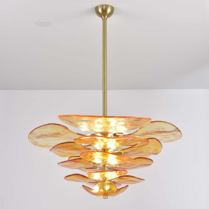 Petals Gold Murano Kandelaber