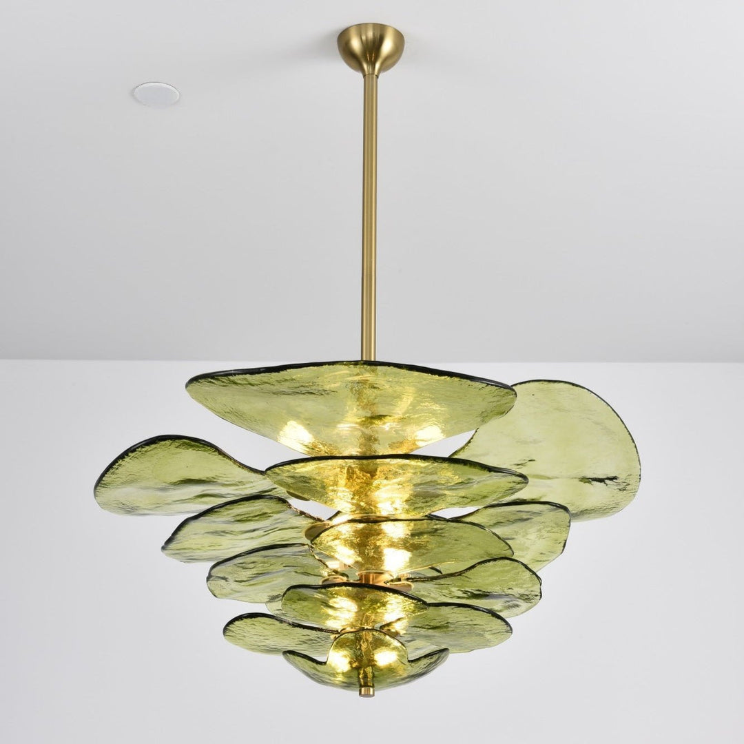 Petals Gold Murano Kandelaber