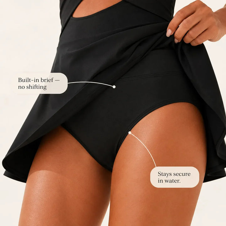 Wearbella – Klänning kąpielowa z falbanami i kontrolą mage