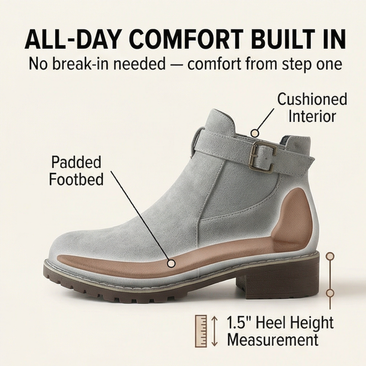 Stridella – Dam boots z zamszu