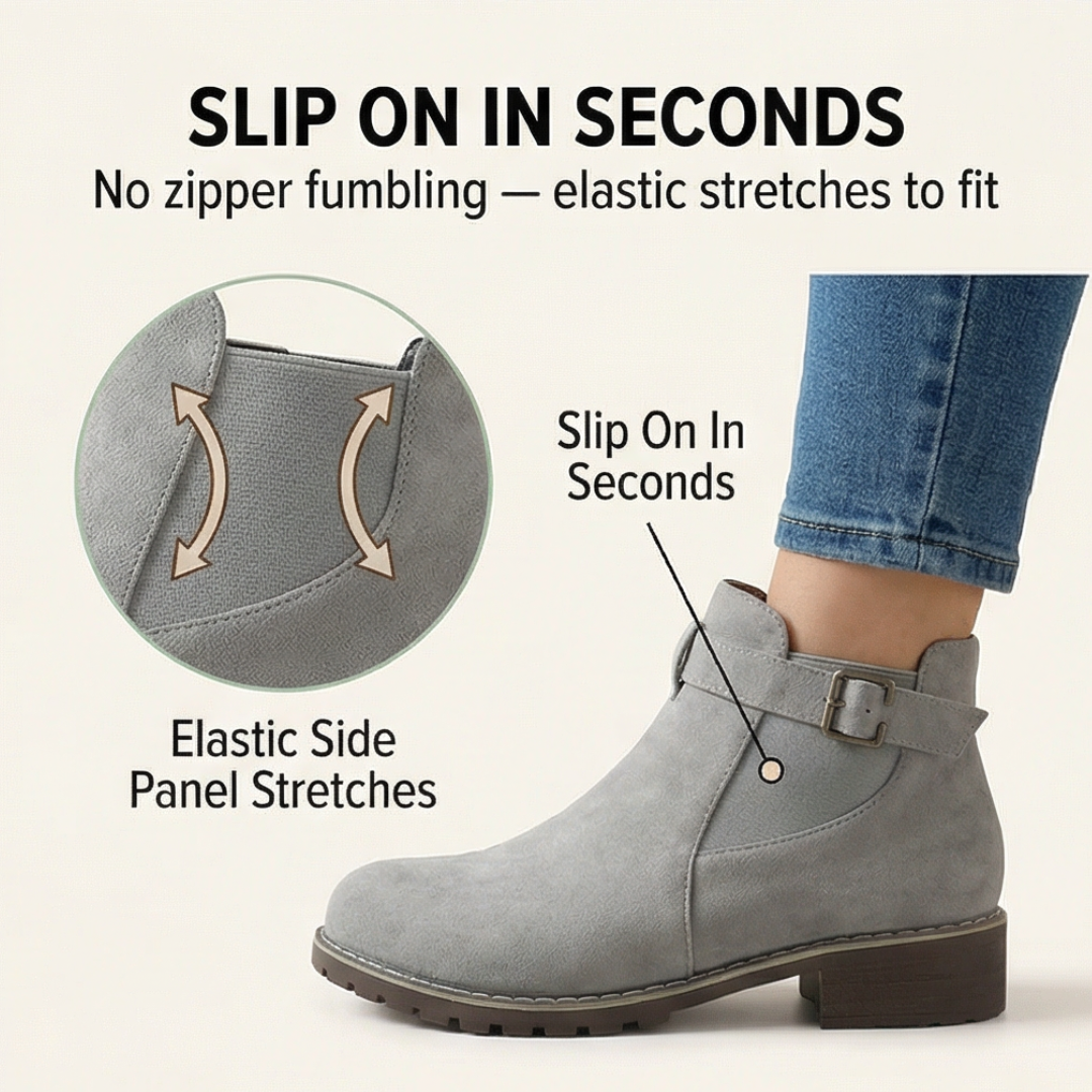 Stridella – Dam boots z zamszu